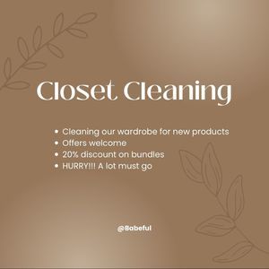 CLOSET CLEANING ✨🤍✨